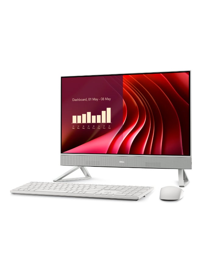 DELL All-in-One With 23.8 Inch Full HD (1920x1080) Display, Core i5-1334U Processor/16GB RAM DDR5/512GB SSD/Windows 11 Pro/ English/Arabic White - Image 3