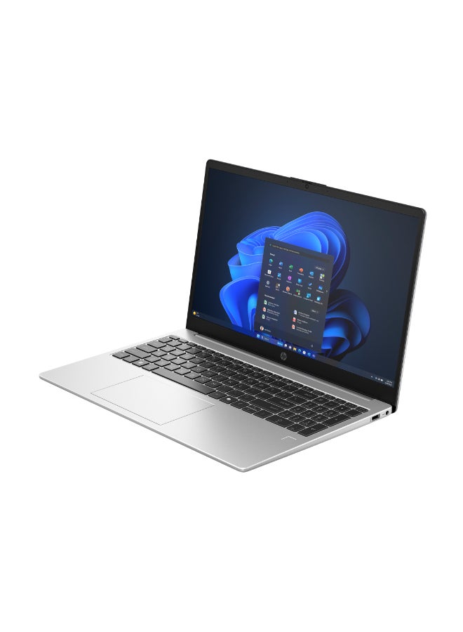 HP 250 G10 Laptop With 15.6 Inch Full HD (1920x1080) Display, Core 7-150U Processor/16GB RAM DDR5/512GB SSD/Intel Iris X Graphics/DOS(Without Windows)/ English/Arabic Silver - Image 2