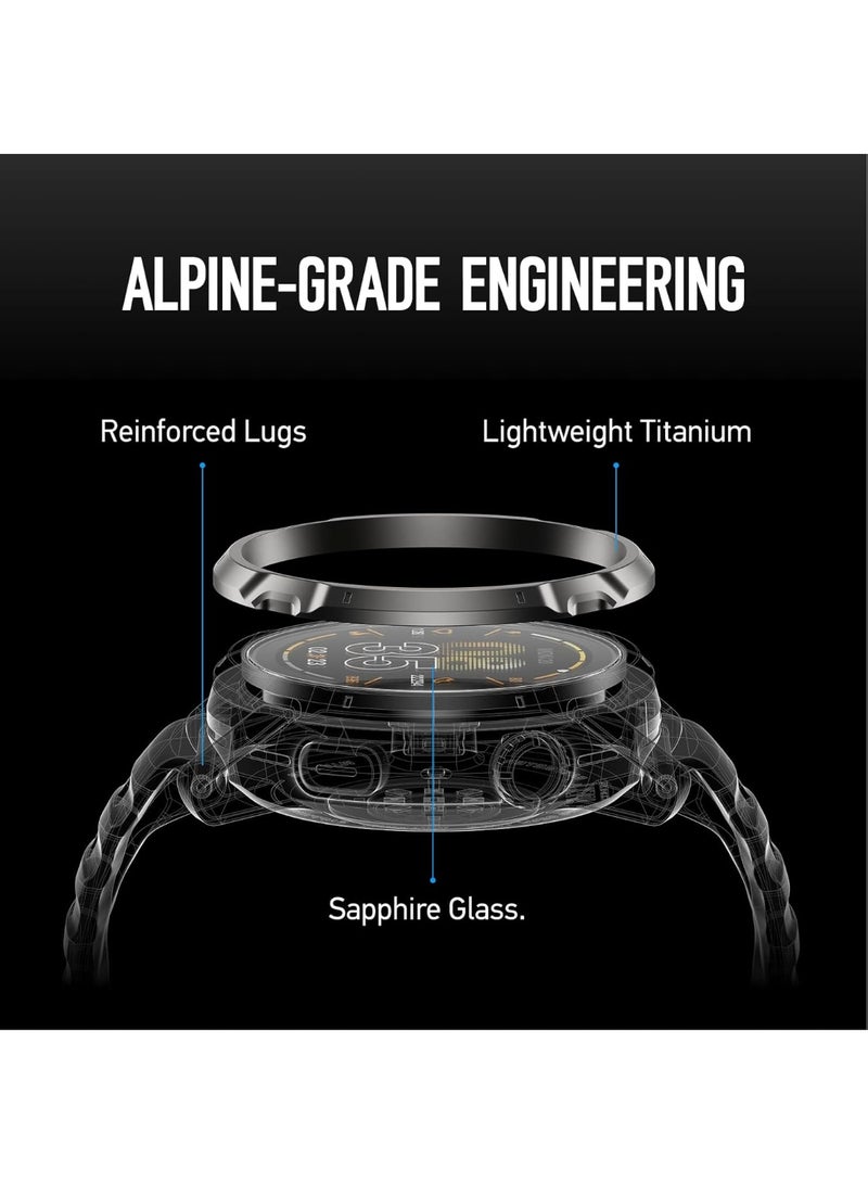 COROS 320 mAh APEX 4 (42mm) Watch 1.2" MIP Touchscreen, Global maps with Turn-by-Turn Navigation, 34 Days Battery Life, Voice Pins, and Hands-Free Calls, for Running, Skiing, and Climbing - Black - Image 2