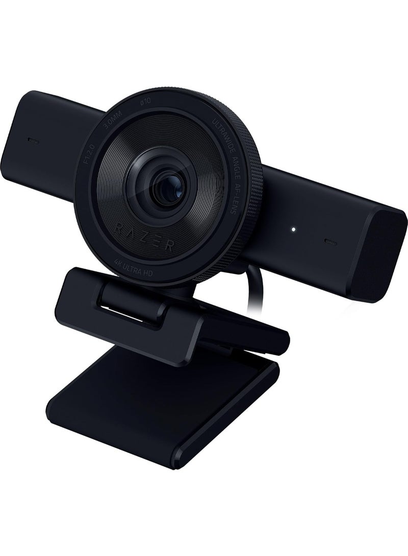Razer Kiyo V2 4K 30 FPS AI Webcam for Creators: AI-Powered Auto-Framing, One-Click Image Enhancement, High Dynamic Range, Ultrawide Angle Lens, Software Customization - Black - Image 1