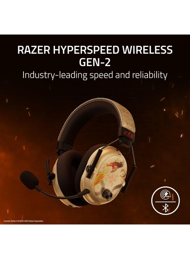 ريزر سماعة رأس لاسلكية Razer BlackShark V3 Pro مع تقنية إلغاء الضوضاء للألعاب للكمبيوتر: ميكروفون كامل النطاق، محركات 50 مم، 2.4 جيجاهرتز، بلوتوث، USB، 3.5 مم، تعمل مع ماك، PS5، نينتندو سويتش، هاتف ذكي - إصدار Counter-Strike 2 - Image 3