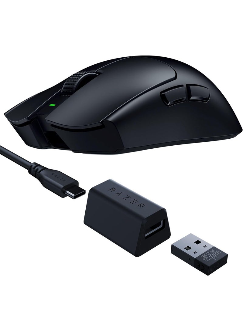ريزر ماوس الألعاب اللاسلكي Razer Viper V3 Pro SE: 54 جرام خفيف الوزن، 1K وحدة استشعار، 35K DPI مستشعر بصري، مفاتيح بصرية من الجيل الثالث، شكل متماثل، 8 عناصر تحكم قابلة للبرمجة، بطارية 95 ساعة - أسود - Image 1