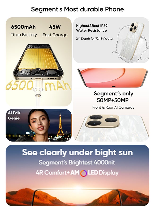 realme 15T Dual SIM 5G Flowing Silver 12GB RAM 512GB - International Version - Image 2