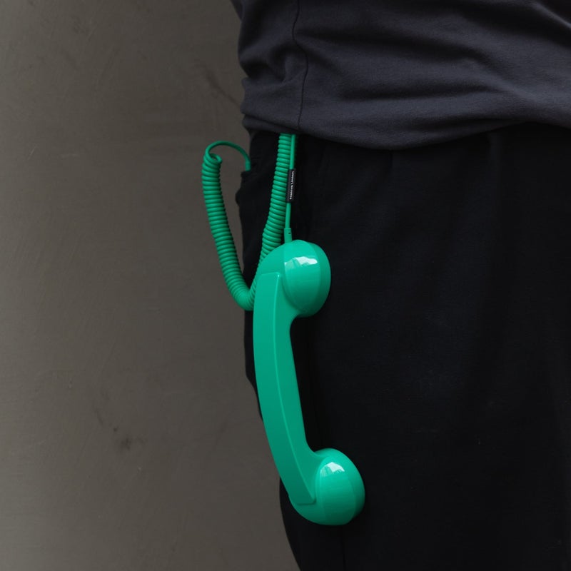 Native Union Pop Phone Retro Handset USB-C | Plug and Talk Connection, Hi-Quality Microphone and Speaker, Less Radiation, for iPhone 17/16/15 Samsung Tablets MacBooks Laptops w/ USB-C Port - Pine - Image 4