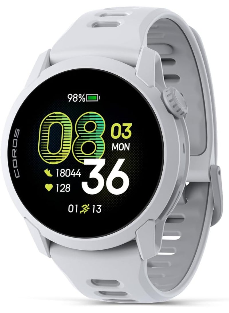 COROS 250 mAh PACE 4 Ultralight Sport GPS Watch, 1.2" AMOLED Touchscreen Running Watch, 19 days of daily use, Voice Features, Advanced Training Tools, Accurate GPS, Heart Rate Monitor (Silicone) - White - Image 1