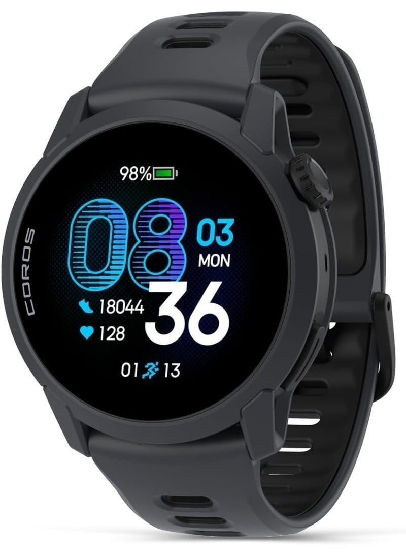 COROS 250 mAh PACE 4 Ultralight Sport GPS Watch, 1.2" AMOLED Touchscreen Running Watch, 19 days of daily use, Voice Features, Advanced Training Tools, Accurate GPS, Heart Rate Monitor (Silicone) - Black - Image 1