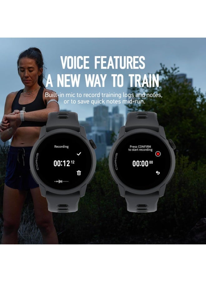 COROS 250 mAh PACE 4 Ultralight Sport GPS Watch, 1.2" AMOLED Touchscreen Running Watch, 19 days of daily use, Voice Features, Advanced Training Tools, Accurate GPS, Heart Rate Monitor (Silicone) - Black - Image 5