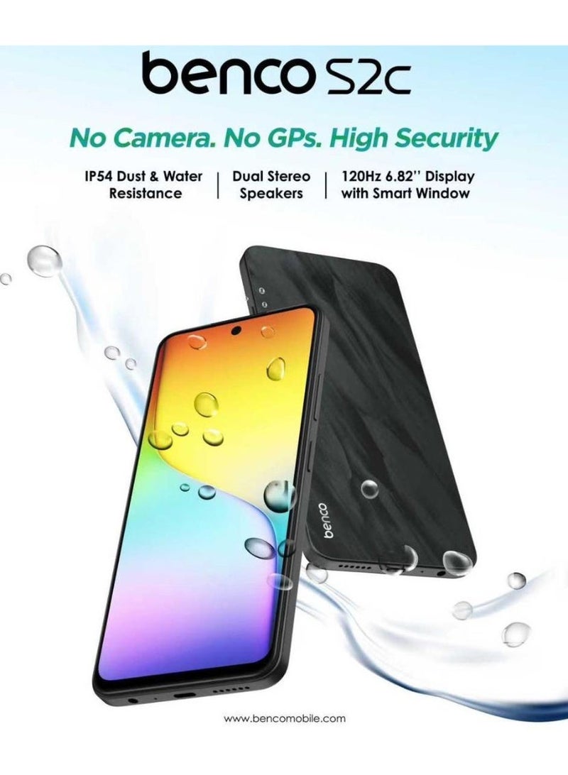 بينكو هاتف محمول S2C 6GB+128GB بدون كاميرا وبدون GPS | رمادي رمل البحر - Image 1