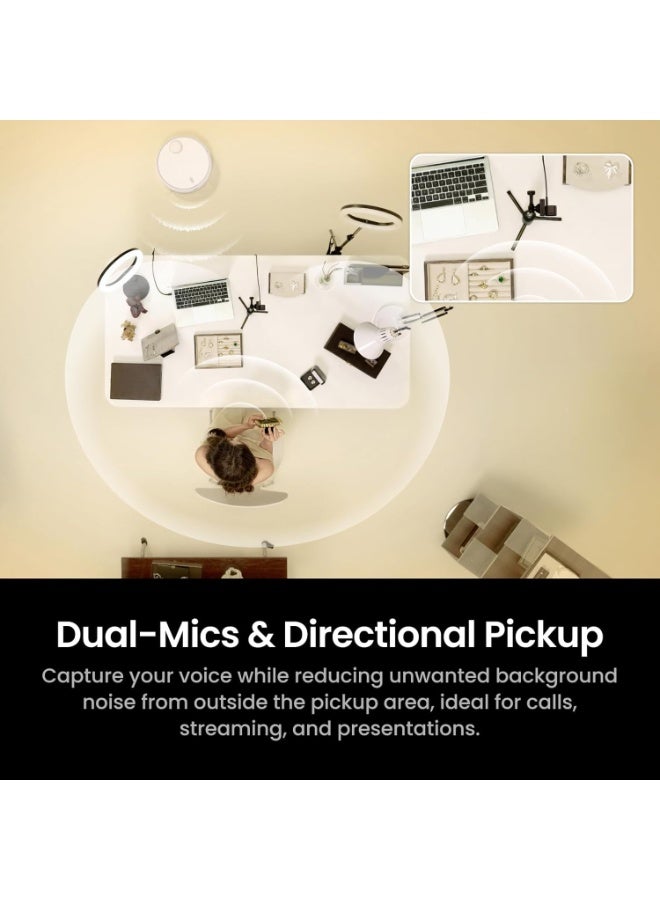 Insta360 Link 2C Pro AI 4K Webcam | 1/1.3” Sensor, Auto Framing, AI Noise Reduction, Multiple Audio Pickup Modes, Smart Whiteboard & Streaming - Graphite Black Graphite Black - Image 5