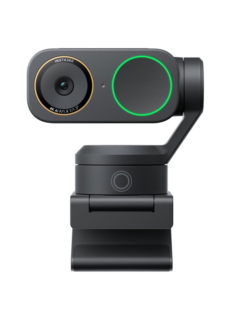 Insta360 Link 2 Pro AI 4K Webcam | 1/1.3” Sensor, AI Tracking & Auto Framing, Dual Microphones with Noise Reduction, Gesture Control, Streaming & Video Calls - Graphite Black Graphite Black - Image 2