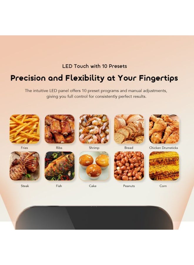 أورايمو Oraimo NutriFry Duo OH-AF510N 8L 2800W Air Fryer 8 L 2800 W OH-AF510N BLACK - Image 4