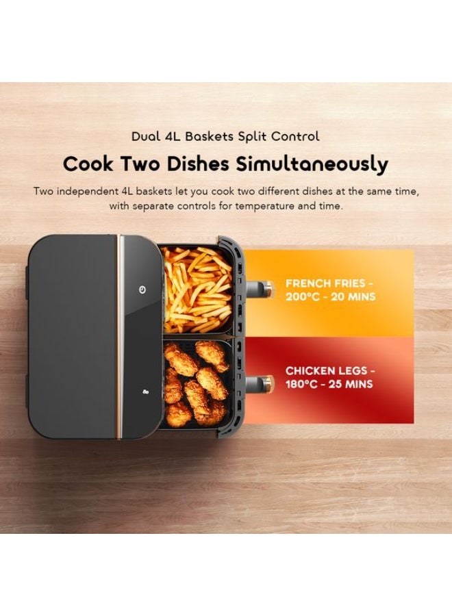 أورايمو Oraimo NutriFry Duo OH-AF510N 8L 2800W Air Fryer 8 L 2800 W OH-AF510N BLACK - Image 3