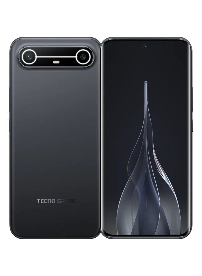 تكنو Spark Slim Dual SIM 8GB RAM 256GB Cool Black 4G - Middle East Version - Image 1