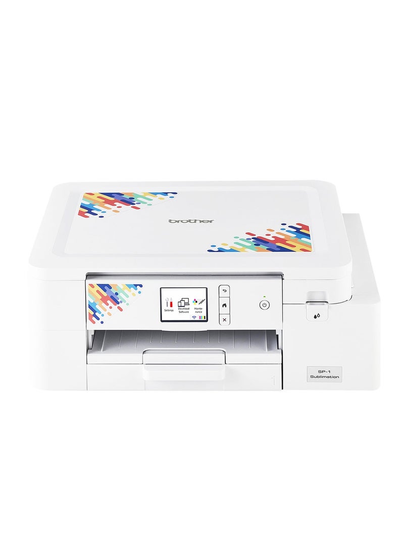 بروذر طابعة Brother SP-1 للطباعة بالتسامي مع مجموعة البداية | طابعة مدمجة لاسلكية | متوافقة مع تطبيق Artspira | طباعة ملونة عالية الدقة للأقمشة ومشاريع DIY - Image 1