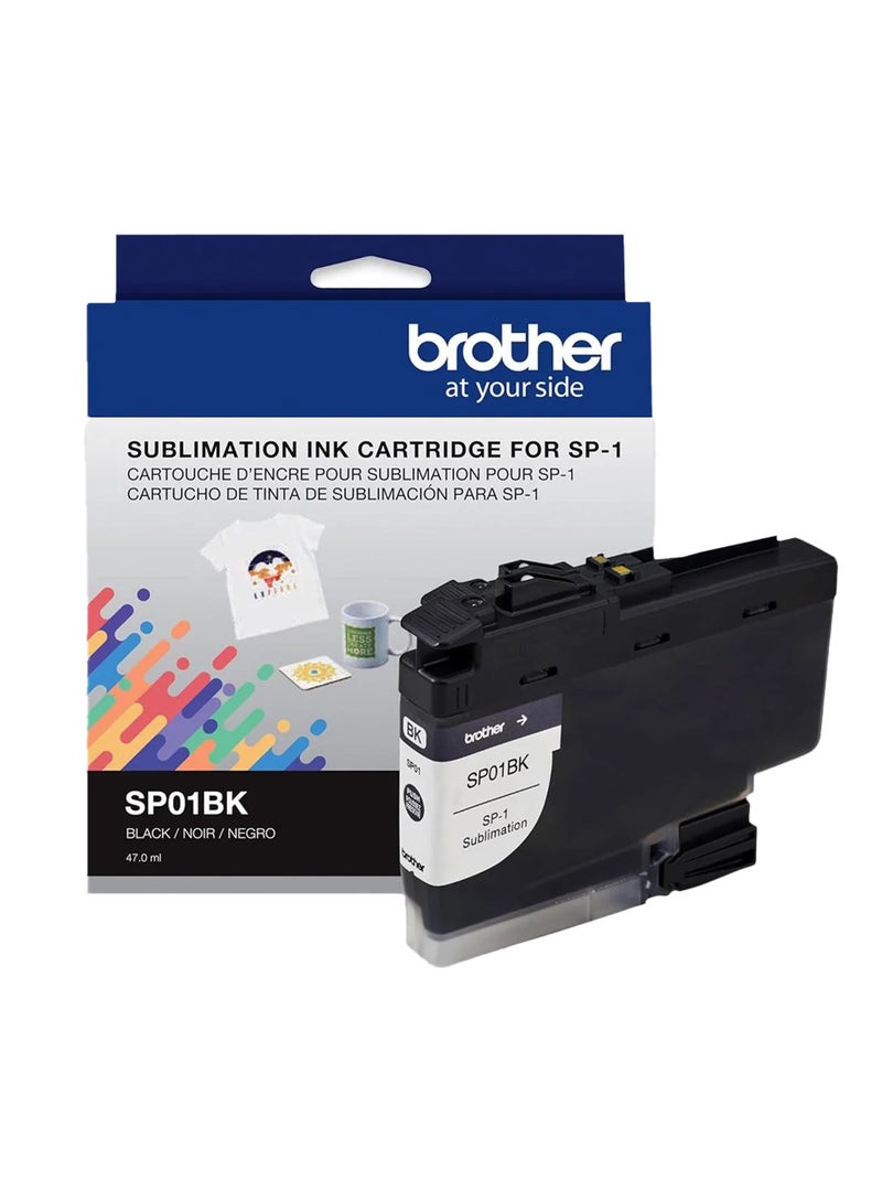 بروذر خراطيش حبر الطباعة الحرارية الأصلية من Brother باللون الأسود SP01BK | 47 مل | حبر صبغة الطباعة الحرارية الأصلي لطابعة Brother SP1 - Image 1