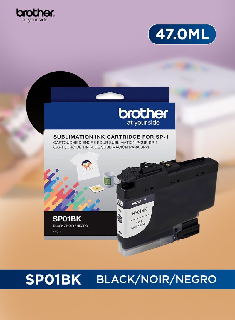 بروذر خراطيش حبر الطباعة الحرارية الأصلية من Brother باللون الأسود SP01BK | 47 مل | حبر صبغة الطباعة الحرارية الأصلي لطابعة Brother SP1 - Image 4