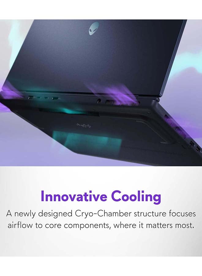 DELL Alienware 16 Aurora Gaming Laptop With 16 Inch WQXGA 120Hz Display, Intel Core 7-240H Processor/16GB DDR5 RAM/1TB SSD/8GB NVIDIA GeForce RTX 5050 Graphics/Windows 11 Home / English/Arabic Blue - Image 4