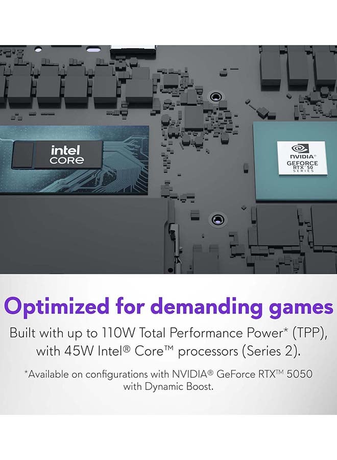 DELL Alienware 16 Aurora Gaming Laptop With 16 Inch WQXGA 120Hz Display, Intel Core 7-240H Processor/16GB DDR5 RAM/1TB SSD/8GB NVIDIA GeForce RTX 5050 Graphics/Windows 11 Home / English/Arabic Blue - Image 3