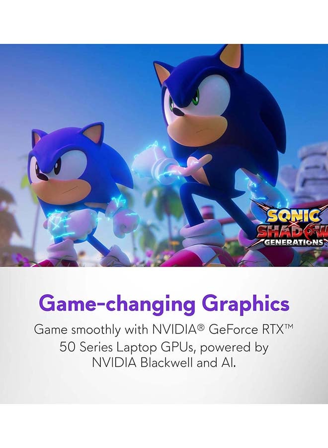 DELL Alienware 16 Aurora Gaming Laptop With 16 Inch WQXGA 120Hz Display, Intel Core 7-240H Processor/16GB DDR5 RAM/1TB SSD/8GB NVIDIA GeForce RTX 5050 Graphics/Windows 11 Home / English/Arabic Blue - Image 2