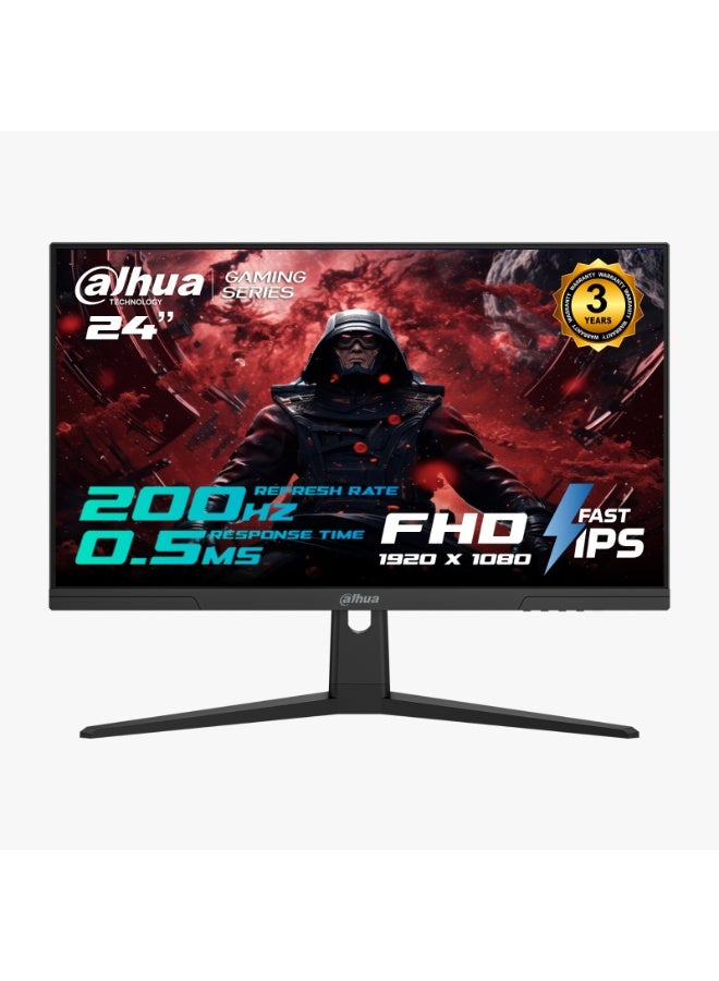 Dahua 24-inch FHD Gaming Monitor, 2000Hz IPS, 0.5ms LED, Fast IPS Screen, HDMI & VGA | DHI-LM24-E231 | black - Image 1