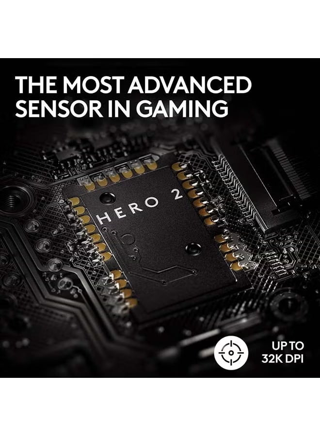 Logitech G PRO X Superlight 2 Wireless Gaming Mouse, Ultra-Light 60g, HERO 2 Sensor (100–44,000 DPI), 8KHz Polling, LIGHTSPEED Wireless, LIGHTFORCE Hybrid Switches, 95h Battery, PTFE Feet, USB-C, 5 Programmable Buttons, PC/Mac | Black - Image 5