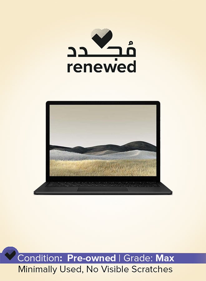 مايكروسوفت Renewed - Surface Laptop 3  Laptop With 13.5-Inch UHD Display,Intel Core i5-1035G7 Processor/Quad Core/10th Gen/8GB RAM/256GB SSD/Intel Iris Plus 640 Graphics/Windows 10 Pro English black - Image 1