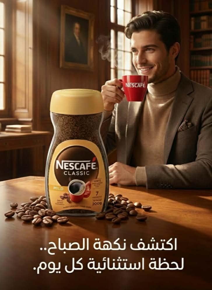 نسكافيه Nescafe Classic coffee 200g 200grams Single - Image 2