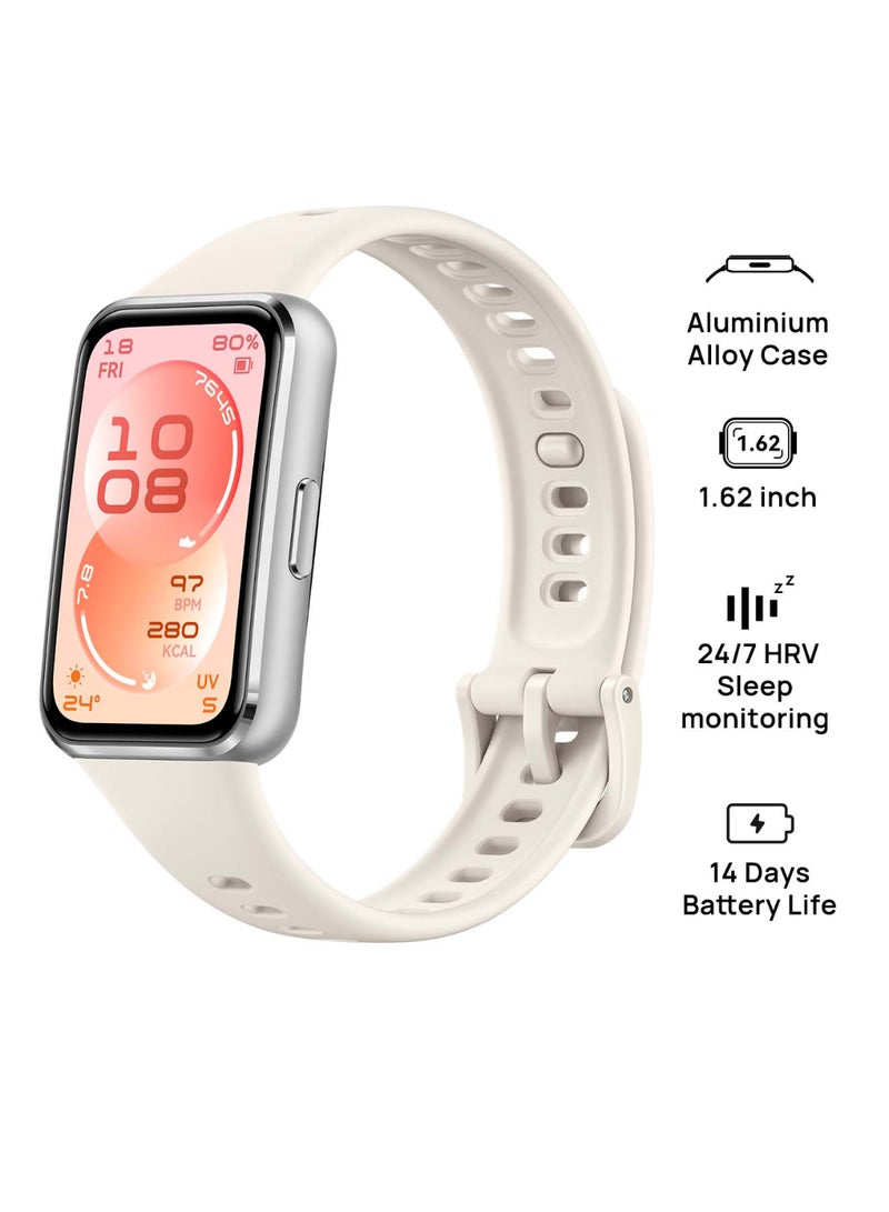 HUAWEI Band 11 Smart Watch, Enhanced Sleep Tracking, Health & Fitness Tracker, Up to 14-day Battery Life, Ultra-Slim & Comfort Wear, iOS & Android Compatible, White - Image 1