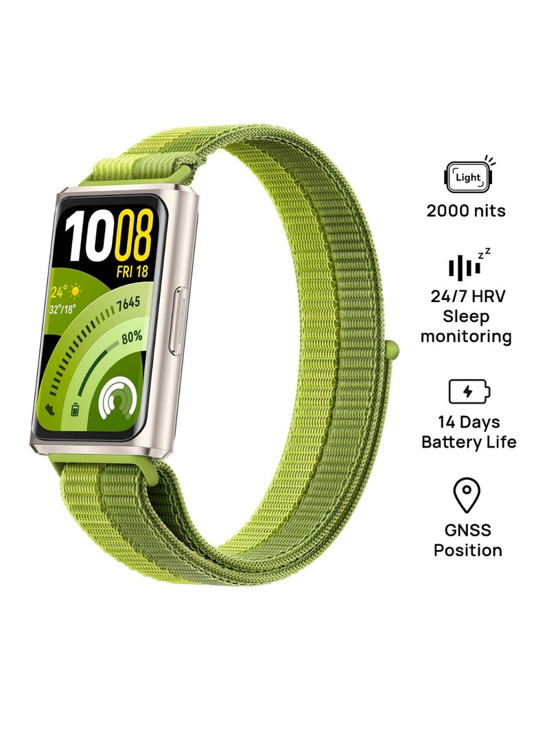 HUAWEI Band 11 Pro Smart Watch, Enhanced Sleep Tracking, Health & GNSS Position Fitness Tracker, Up to 14-day Battery Life, Ultra-Slim & Comfort Wear, Compatible with iOS & Android, Green - Image 1