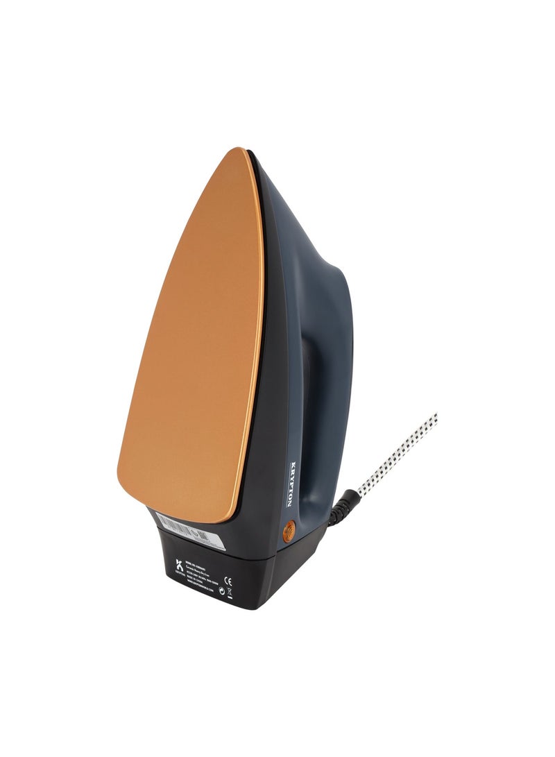 Krypton Heavy Duty Dry Iron KNDI6685 | Ceramic Non-Stick Soleplate, 1200W, Overheat Protection, Adjustable Temperature | Blue 1200 W KNDI6685 blue - Image 3