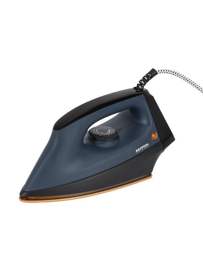 Krypton Heavy Duty Dry Iron KNDI6685 | Ceramic Non-Stick Soleplate, 1200W, Overheat Protection, Adjustable Temperature | Blue 1200 W KNDI6685 blue - Image 2