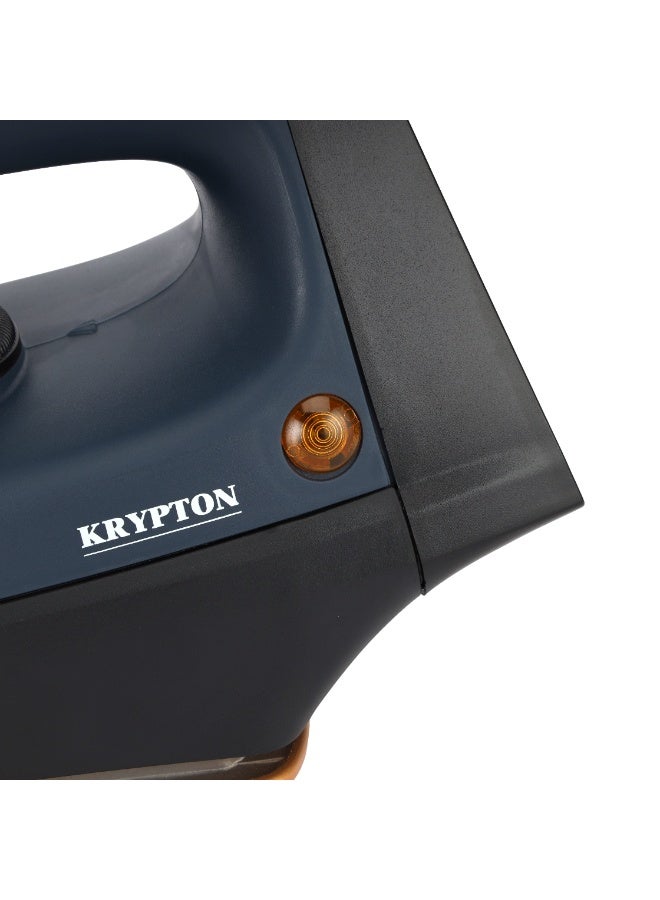 Krypton Heavy Duty Dry Iron KNDI6685 | Ceramic Non-Stick Soleplate, 1200W, Overheat Protection, Adjustable Temperature | Blue 1200 W KNDI6685 blue - Image 5