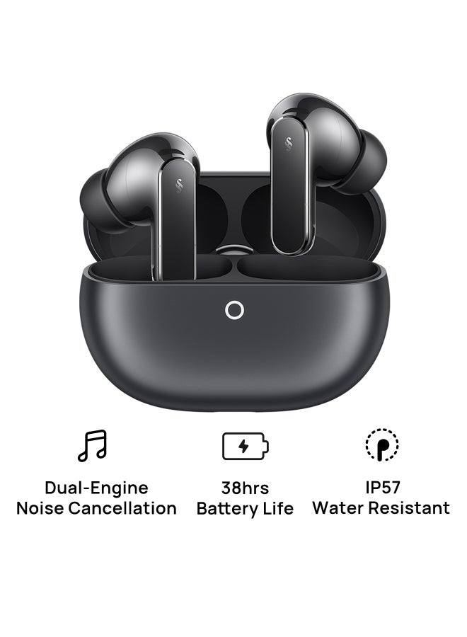 هواوي سماعات FreeBuds Pro 5 اللاسلكية، سماعات أذن بلوتوث داخل الأذن، إلغاء الضوضاء بالذكاء الاصطناعي مزدوج المحرك، ملائمة آمنة مع صوت غامر، مكالمات مستقرة، مقاومة للماء IP57 للرياضة، عمر بطارية طويل 38 ساعة، رمادي - Image 1