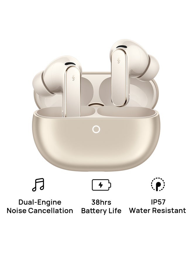 هواوي FreeBuds Pro 5 Wireless Earbuds, Bluetooth In-ear Earphones, Dual-Engine AI Noise Cancellation, Secure Fit with Immersive Sound, Stable Calls, IP57 Waterproof for Sports, 38H Long Battery Life, Sand Sand - Image 1