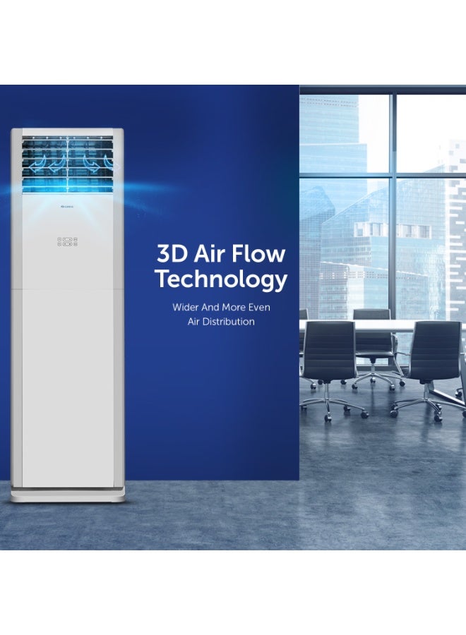 GREE Free Standing Air Conditioner 5.0 Ton Capacity, Wi-Fi Enabled, Inverter Compressor, R410A, BTU/h T1-60,000, Sleep-Mode,  3D Air Flow, LED Display, i FLOWIND-N60C3, 5Years Full Parts Warranty i FLOWIND-N60C3 white - Image 5