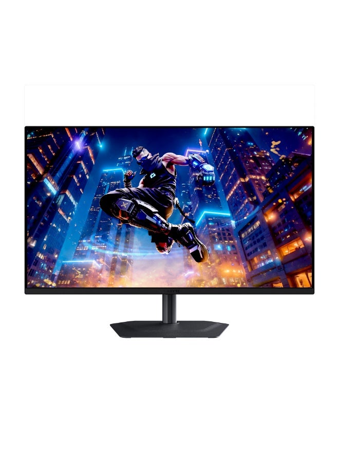 جيجابايت MO32U2 32" 4K UHD QD-OLED Gaming Monitor – 240Hz, 0.03ms, HDR True Black 400, 99% DCI-P3, HDMI 2.1, DisplayPort 1.4, USB-C, FreeSync Premium Pro, G-SYNC Compatible, KVM, Adjustable Stand black - Image 1