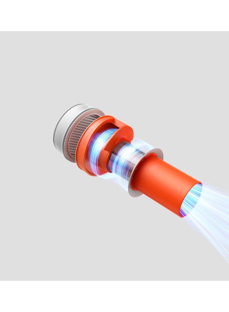 شاومي Xiaomi P30 Cordless Vacuum Cleaner, 22,000 Pa, Strong Suction, Lightweight 860 g, 40 Minutes Continuous Operation, 5-Stage Precision Filter, 2-Way Brush Nozzle, Compatible with Car & Crevice 180 W Xiaomi Vacuum Cleaner P30 GL White - Image 5