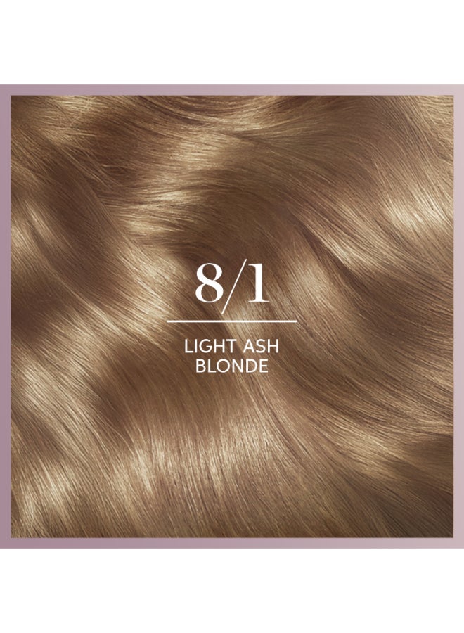 WELLA Koleston Deluxe - 0% Ammonia, 100% Grey Coverage, with Hyaluronic Acid, Up to 8 weeks long-lasting & shinier* color – 8.1 Light Ash Blonde 152ml - Image 2