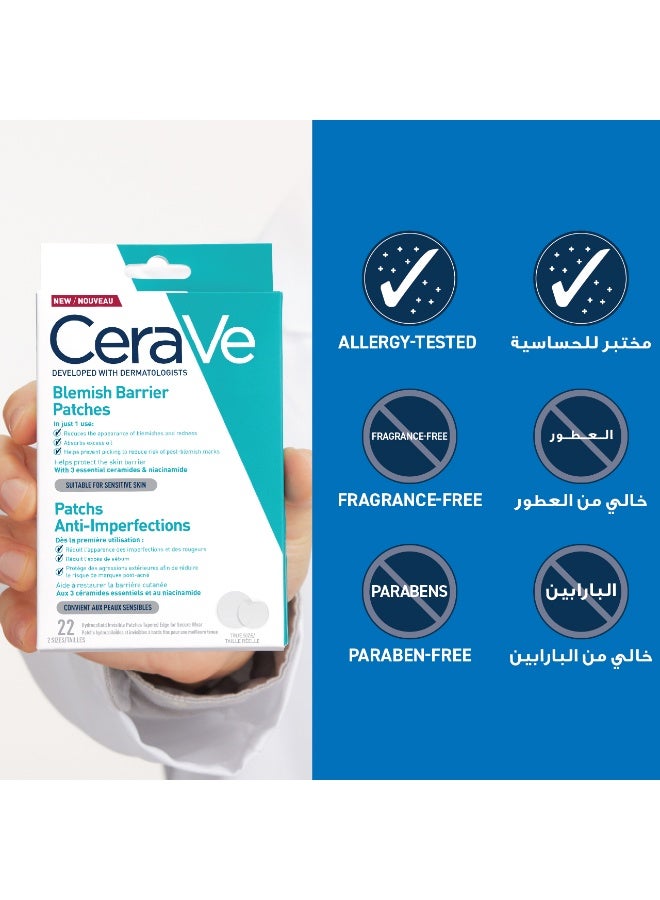CeraVe Blemish Barrier Patches With 3 Essential Ceramides And Niacinamide, 22Pcs - Image 5