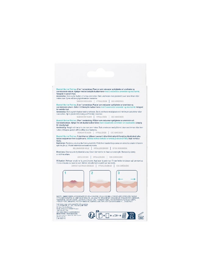 CeraVe Blemish Barrier Patches With 3 Essential Ceramides And Niacinamide, 22Pcs - Image 2
