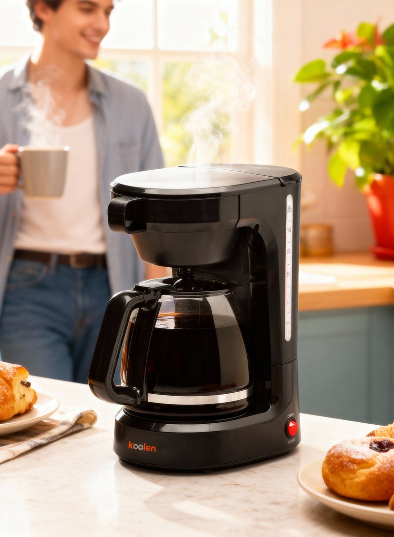 KOOLEN Coffee Maker - 900W - Pull Out Brew Basket - Black - 800100002 0.5 L 900 W 800100002 black - Image 3