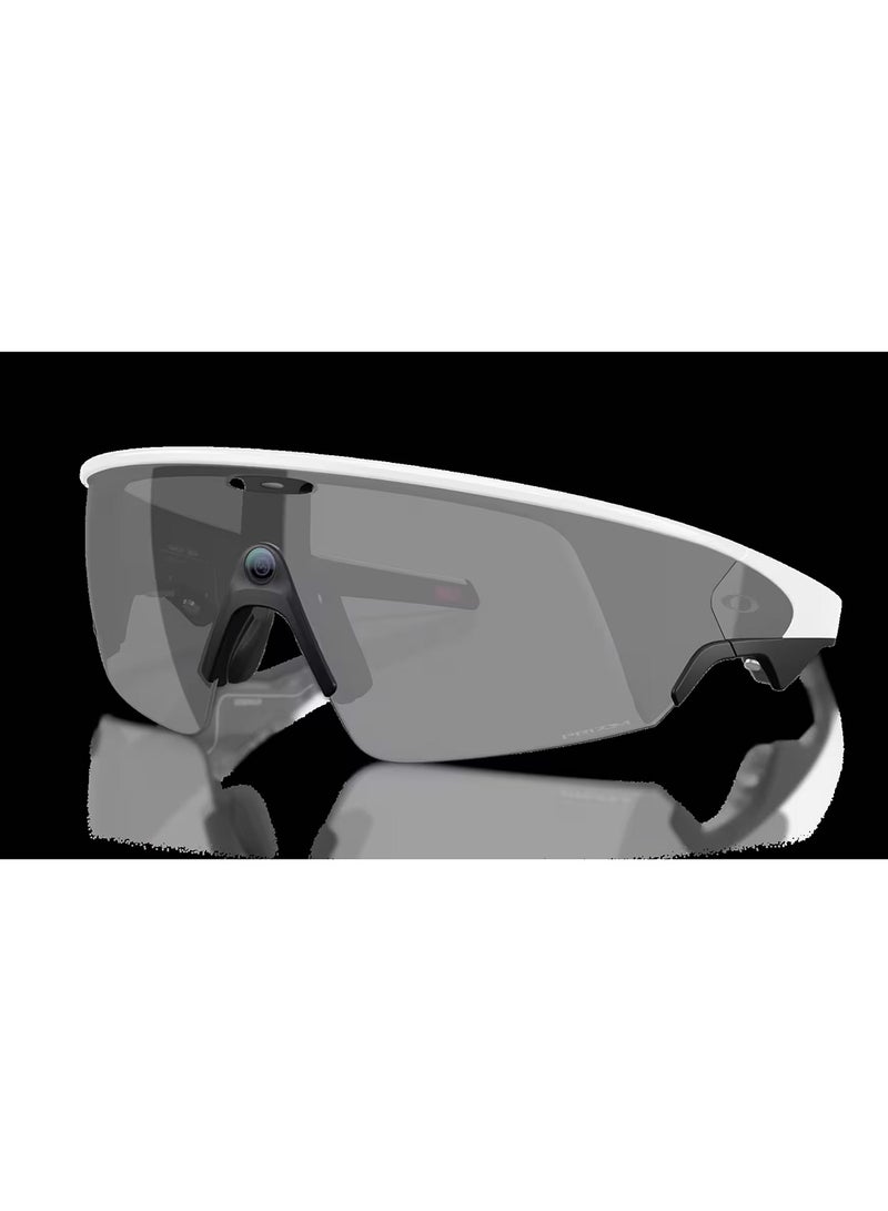 Meta Oakley Meta Vanguard AI Glasses, Wide - Universal Fit, White Frame, Prizm Black Lenses - Image 1