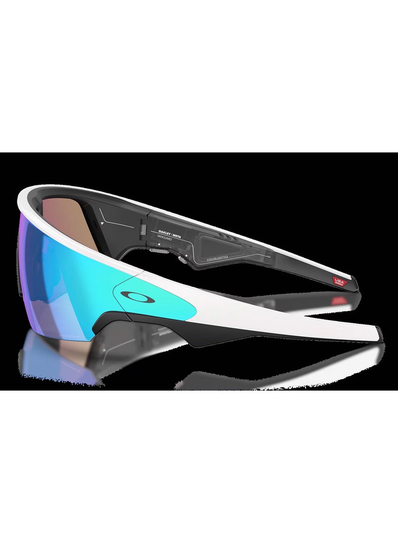 Meta Oakley Meta Vanguard AI Glasses, Wide - Universal Fit, White Frame, Prizm Sapphire Lenses - Image 3