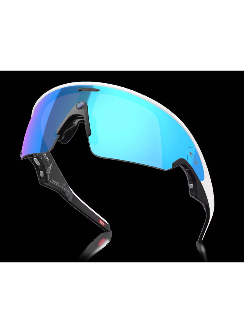 Meta Oakley Meta Vanguard AI Glasses, Wide - Universal Fit, White Frame, Prizm Sapphire Lenses - Image 5