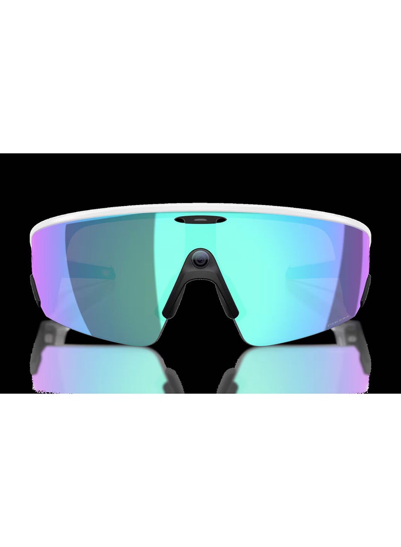 Meta Oakley Meta Vanguard AI Glasses, Wide - Universal Fit, White Frame, Prizm Sapphire Lenses - Image 2