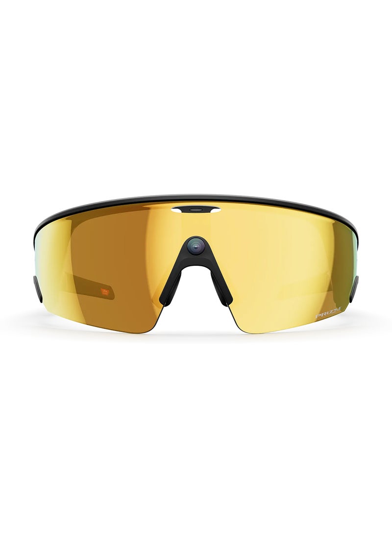 Meta Oakley Meta Vanguard AI Glasses, Wide - Universal Fit, Black Frame, Prizm 24K Lenses - Image 3