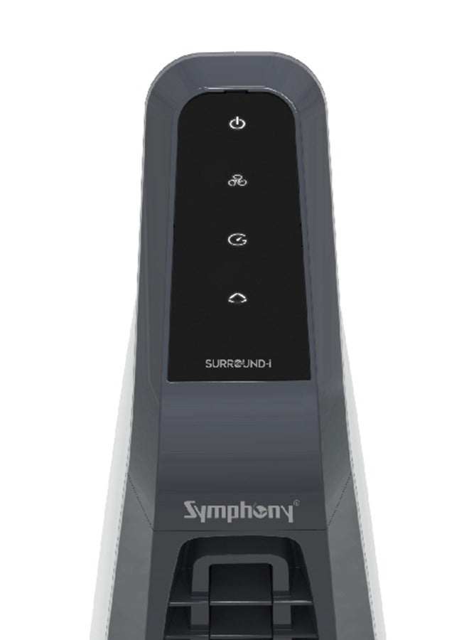 SYMPHONY 75W Bonaire Digital Bladeless Tower Fan 112 x 32 x 25 cm I SURROUND I Grey and Black - Image 5
