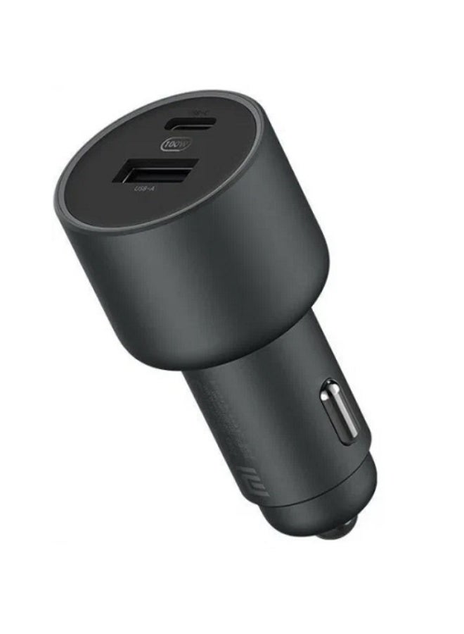 شاومي Fast Car Charger 43W with USB-A and USB-C Ports (BHR7989CN) Black - Image 1
