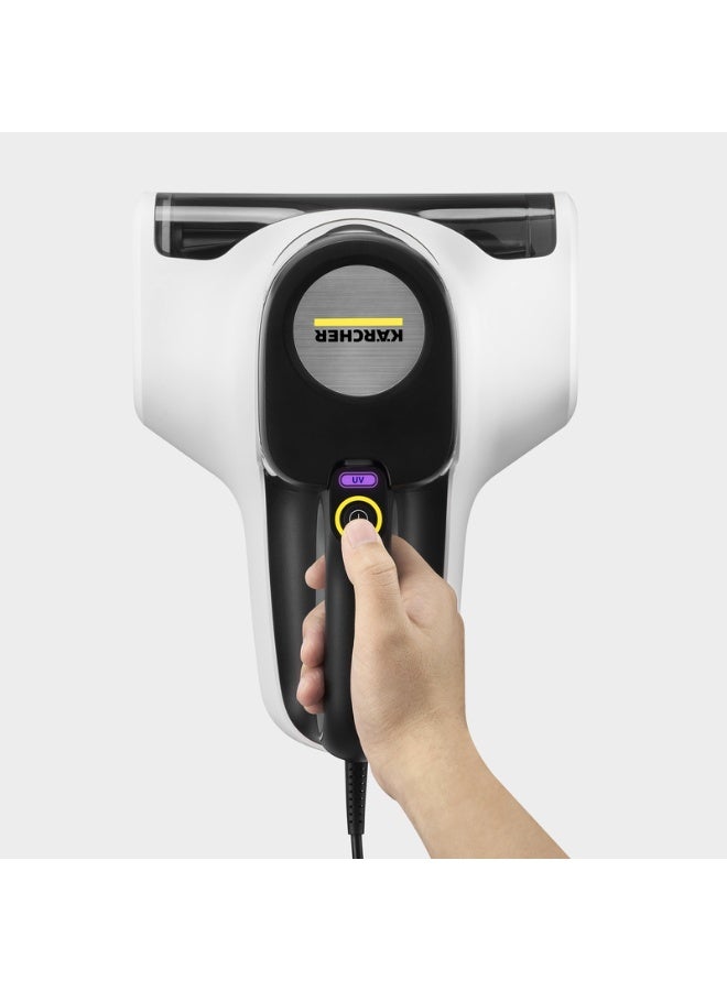 كارشر Karcher VCH 4 UVClean Mattress Vacuum Cleaner (Part# 1.198-415.0) – Handheld UV-C Sanitizer for Bedding, Sofas & Upholstery – 500W Powerful Suction, 180 Beats/Sec Vibrating Roller 400 ml 500 W 1.198-415.0 white - Image 3