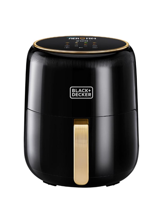 BLACK+DECKER 8-In-1 Digital Air Fryer 4.5 L 1500 W AF4510-B5 Black and Gold - Image 1